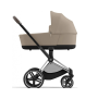 Коляска 2в1 Cybex Priam 4.0 Cozy Beige шасі Chrome Brown
