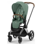 Коляска 2в1 Cybex Priam 4.0 Leaf Green шасі Chrome Brown